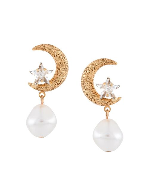 Jennifer Behr Lune pearl earrings