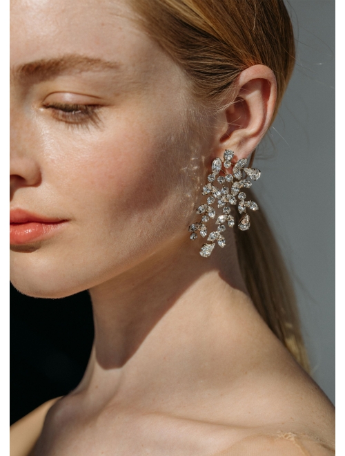 Jennifer Behr Roselyn crystal earrings