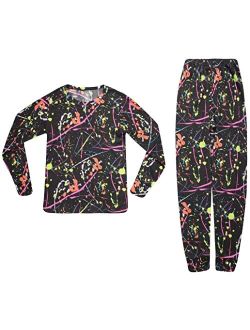 Just Love Girls Tie Dye Two Piece Thermal Underwear Set