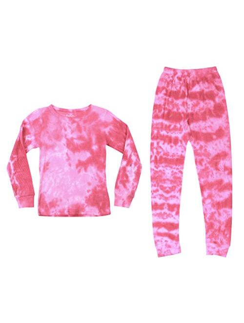 Just Love Girls Tie Dye Two Piece Thermal Underwear Set