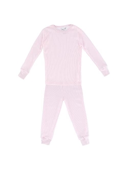 Rene Rofe Toddler Girl's Waffle Thermal Long Underwear 2-Piece Set