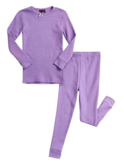 dELiA*s Baby Girls' Thermal Underwear - 2 Piece Waffle Knit Top and Long Johns (Infant/Toddler)