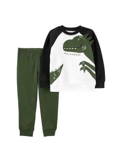 Toddler Boy Carter's Dinosaur "Cute-a-saurus" Tee & Jogger Set