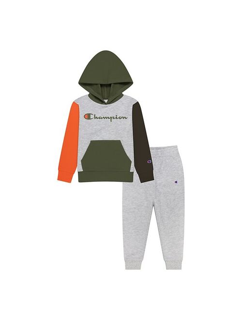 Boys 4-7 Champion Colorblock Hoodie & Fleece Pants Set