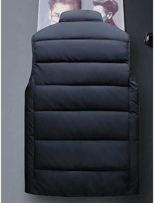 Shein Men Zip Up Vest Puffer Coat