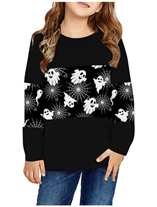 TUONROAD Girls' Pullover Sweater Jumper Sweater Woolen Sweater Girls Pullover Sweatshirts