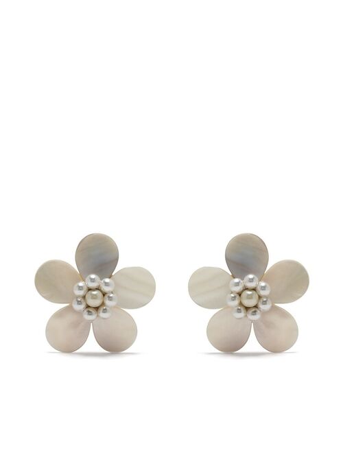 Jennifer Behr Penina flower stud earrings