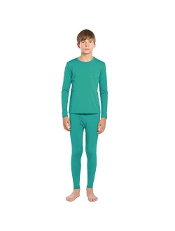 ViCherub Thermal Underwear Set for Boys Long Johns Fleece Lined Kids Base Layer Thermals Sets Boy