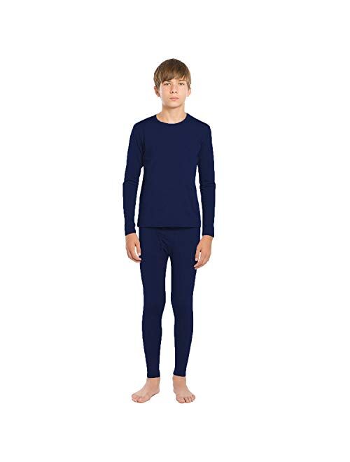 ViCherub Thermal Underwear Set for Boys Long Johns Fleece Lined Kids Base Layer Thermals Sets Boy