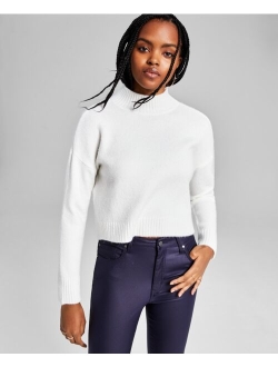 Women's Mock-Neck Long-Sleeve Sweater