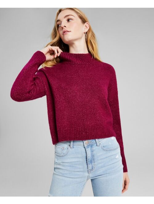 AND NOW THIS Women's Mock-Neck Long-Sleeve Sweater