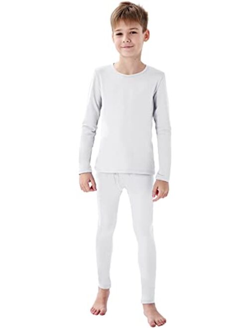 MRIGNT Thermal Underwear for Boys, Thermal Long Johns Set with Shirt & Pants