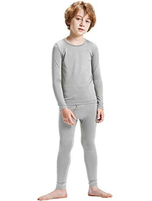 MRIGNT Thermal Underwear for Boys, Thermal Long Johns Set with Shirt & Pants