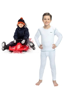 Thermeez Thermal Underwear for Boys (Thermal Long Johns) Sleeve Shirt & Pants Set, Base Layer w/Leggings Bottoms Ski/Extreme Cold