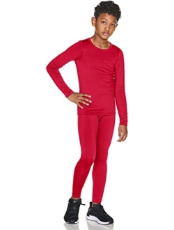 TSLA Kid's & Boy's and Girl's Thermal Underwear Set, Soft Fleece Lined Long Johns, Winter Base Layer Top & Bottom