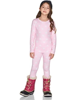 TSLA Kid's & Boy's and Girl's Thermal Underwear Set, Soft Fleece Lined Long Johns, Winter Base Layer Top & Bottom