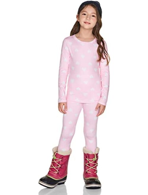 TSLA Kid's & Boy's and Girl's Thermal Underwear Set, Soft Fleece Lined Long Johns, Winter Base Layer Top & Bottom