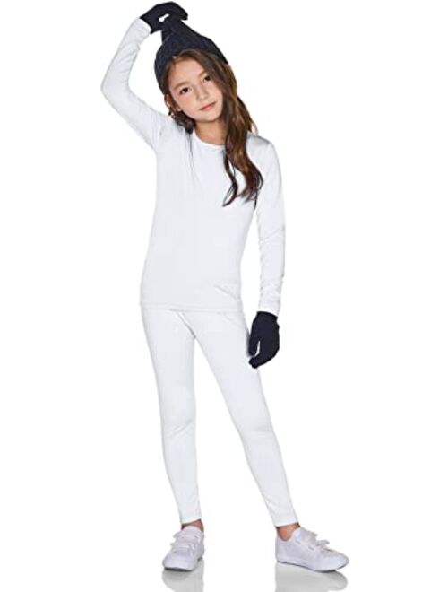 TSLA Kid's & Boy's and Girl's Thermal Underwear Set, Soft Fleece Lined Long Johns, Winter Base Layer Top & Bottom