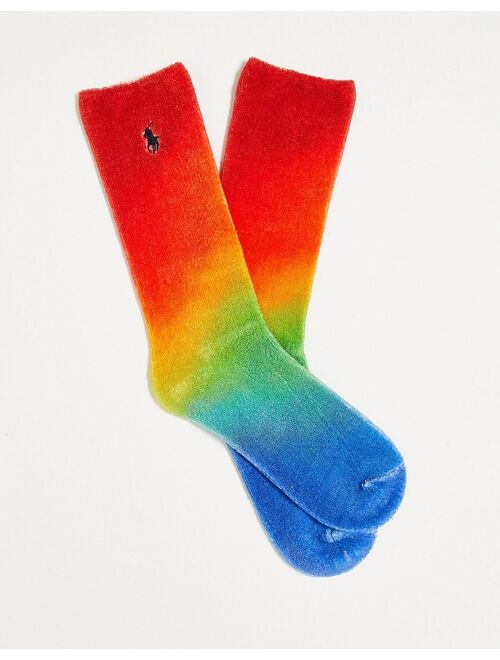 Polo Ralph Lauren sport capsule socks in tie dye with logo