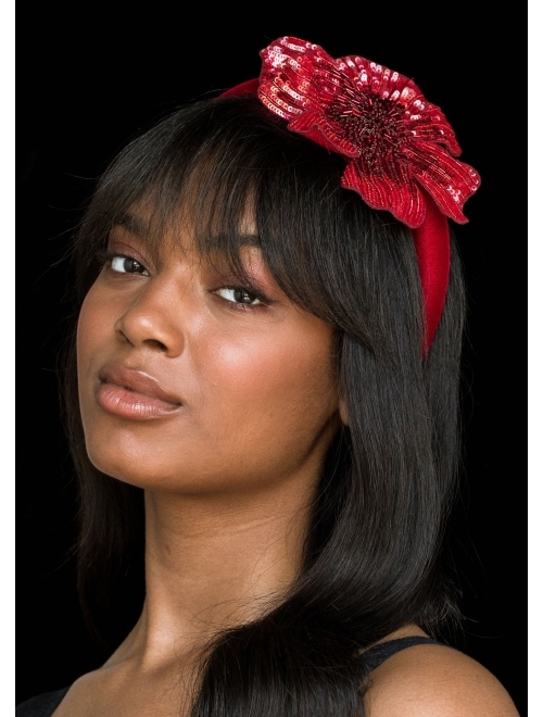 Jennifer Behr Mariana floral-applique headband