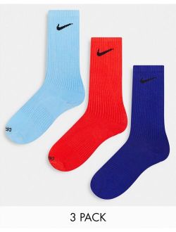 Everyday Plus Lightweight 3 pack socks in multi