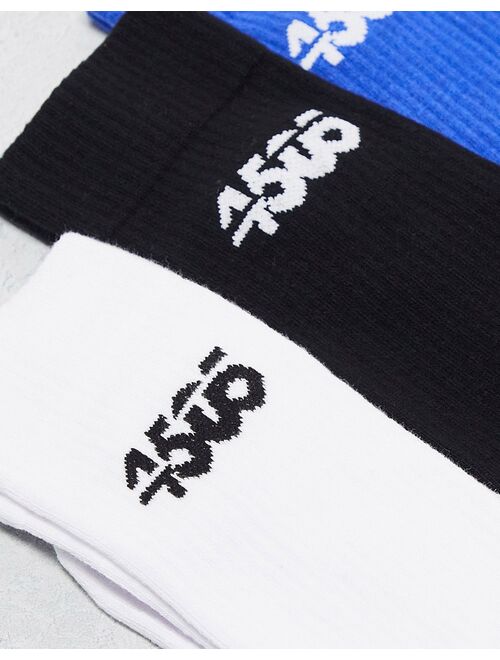 ASOS 4505 3 pack sport socks with antibacterial finish