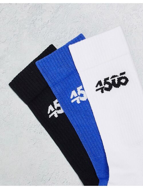 ASOS 4505 3 pack sport socks with antibacterial finish