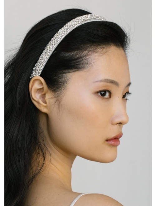 Jennifer Behr Adi crystal-embellished headband