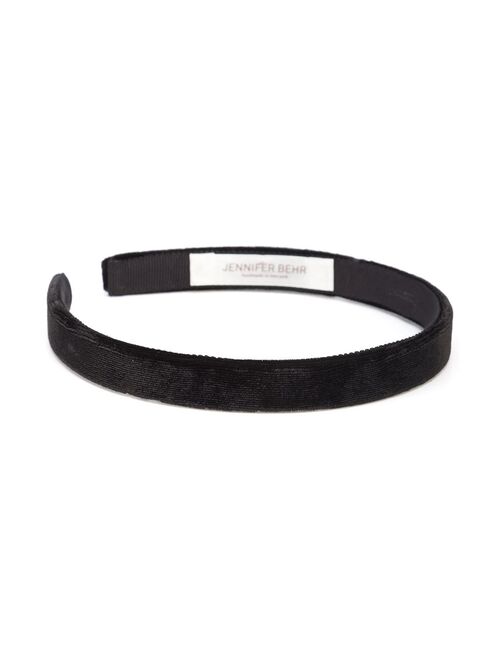 Jennifer Behr Lacey silk velvet hairband