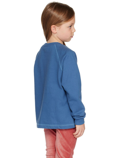 JELLYMALLOW Kids Blue Spaceship Sweatshirt