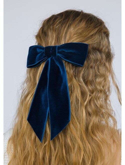 Jennifer Behr bow-detail velvet clip