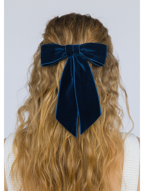 Jennifer Behr bow-detail velvet clip