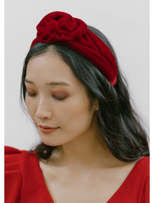 Jennifer Behr oversized rose applique headband