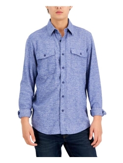 Men's Grindle Flannel Shirt, Created for Macy's