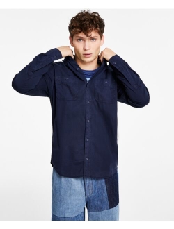 Men's Long Sleeve Twill Shirt, Created for Macy's