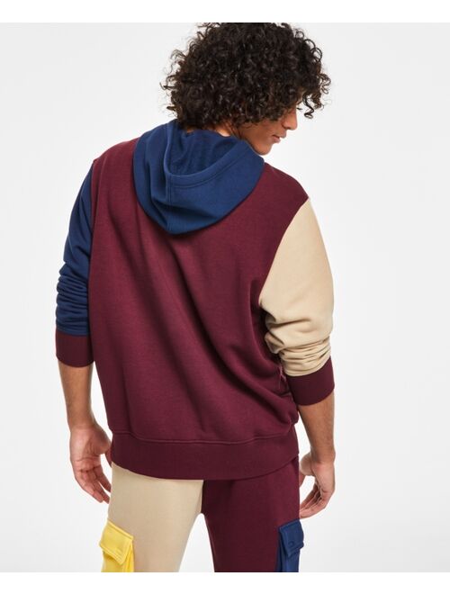 SUN + STONE Men's Colorblocked Hoodie, Created for Macy's