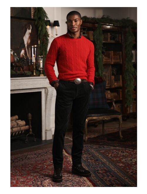 POLO RALPH LAUREN Men's Wool-Cashmere Cable-Knit Sweater