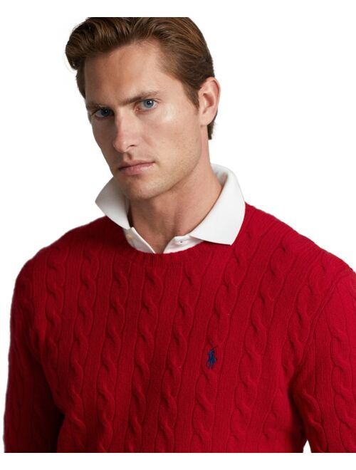 POLO RALPH LAUREN Men's Wool-Cashmere Cable-Knit Sweater