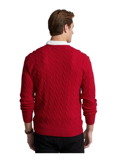 POLO RALPH LAUREN Men's Wool-Cashmere Cable-Knit Sweater