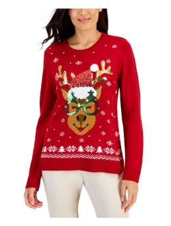 KAREN SCOTT Petite Holiday Sweater, Created for Macy's