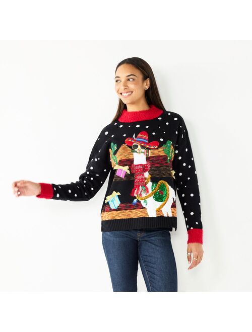 Women's Celebrate Together Mockneck Christmas Sweater