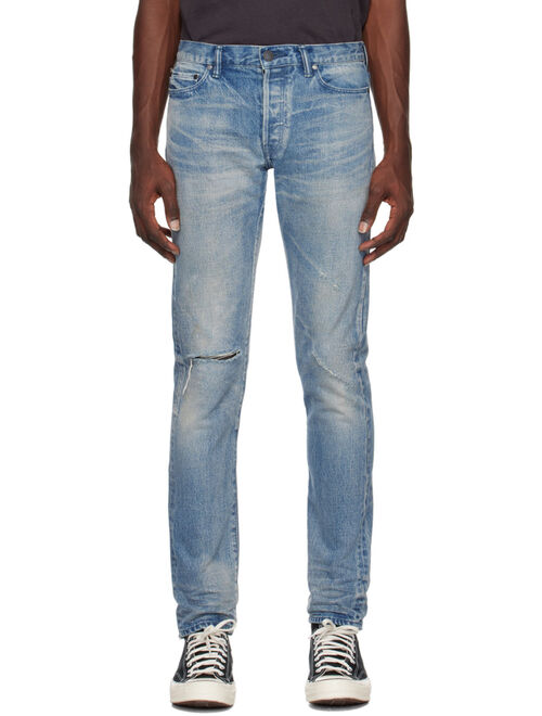 JOHN ELLIOTT Blue 'The Cast 2 Rigid' Jeans