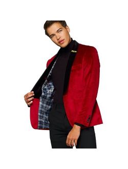 Deluxe Novelty Modern-Fit Dinner Jacket Christmas Blazer