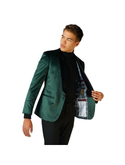 Deluxe Novelty Modern-Fit Dinner Jacket Christmas Blazer