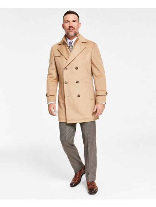 Buy Polo Ralph Lauren LAUREN RALPH LAUREN Men's Classic-Fit Camel Solid  Double-Breasted Overcoat with Attached Bib online | Topofstyle