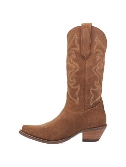 Dingo Out West Women's Suede Cowgirl Boots