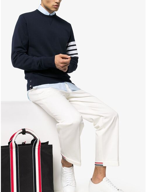 Thom Browne Engineered 4-Bar Jersey Sweatshirt