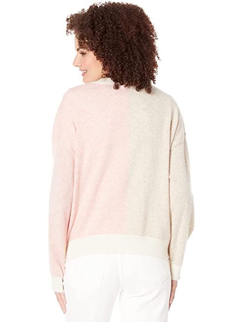 SUNDRY Two-Tone Boxy Cardigan