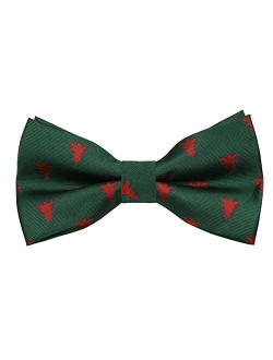 Alizeal Mens Christmas Pattern Pre-tied Party Bow Tie