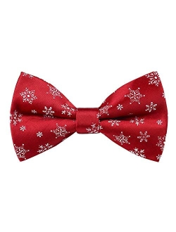 Alizeal Mens Christmas Pattern Pre-tied Party Bow Tie